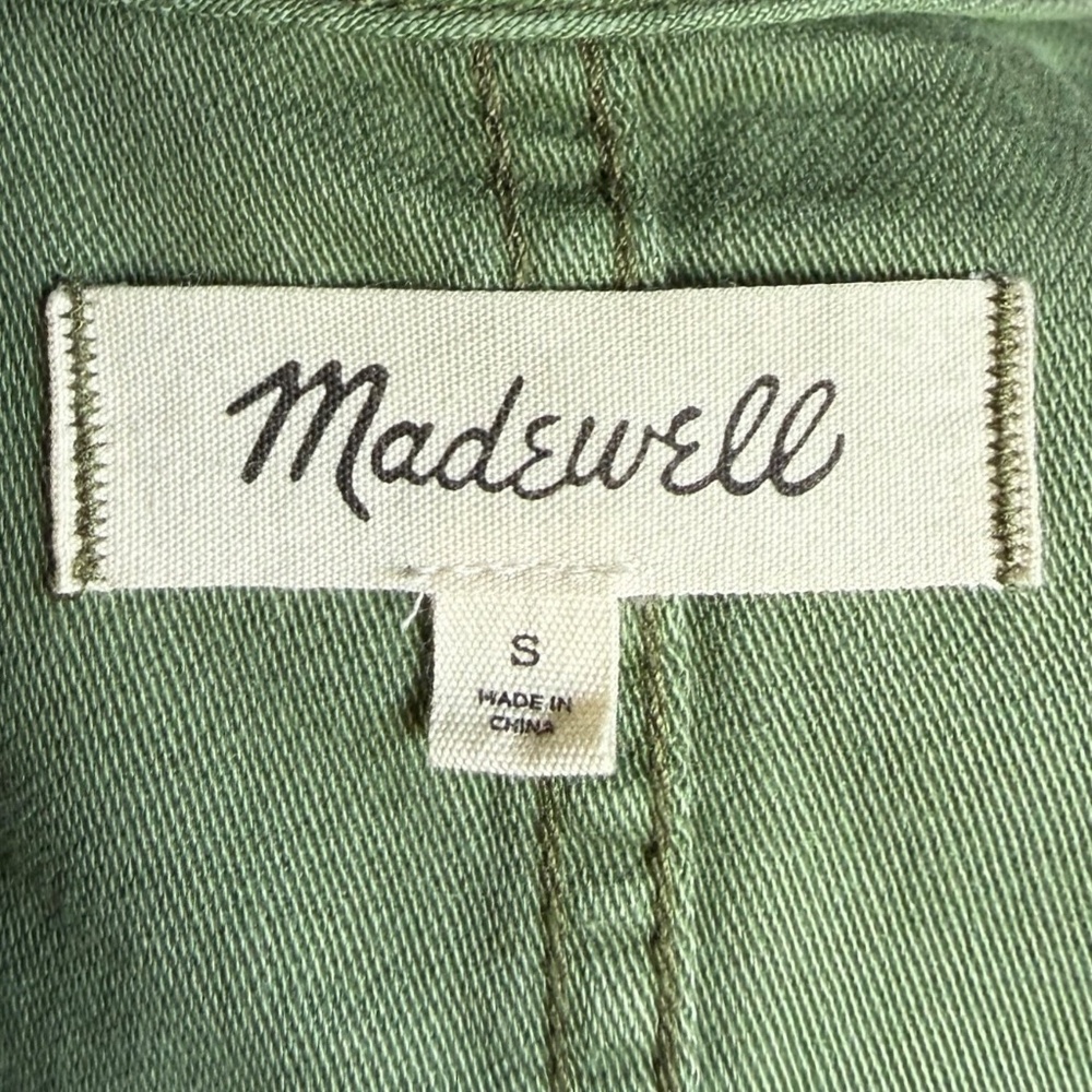 Madewell Green Claremont Drawstring Utility Jacket Size S - Picture 7 of 8